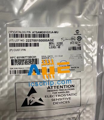 Microchip CM4 QFN48 256KFlash Tray USB IC Integrierte Schaltkreise ATSAMD51